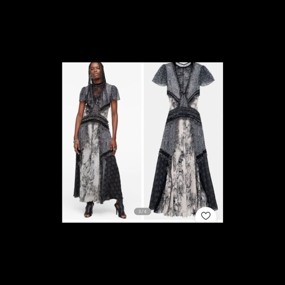 NWT!! ZARA Combined Lace Dress Limited Edition NWT RARE!!! Edwardian era style - Picture 3 of 16